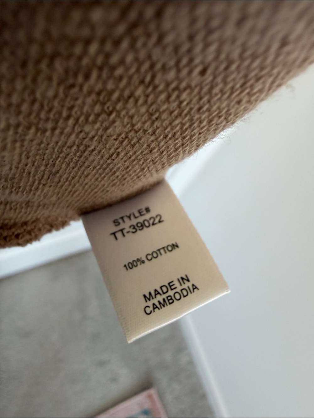 Zenana Outfitters Oversized Short Sleeve Crewneck T‑Shirt in Taupe - Picture 8 of 8